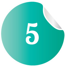 5numbered-bullet-points-sticker-vector